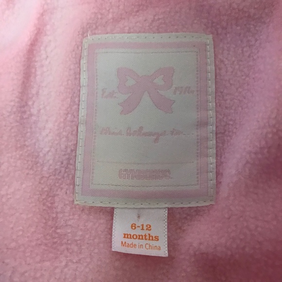 DOWN QUILTED JACKET 6-12  months BABY GIRL detachable hood worn once - Picture 6 of 10